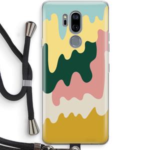 CaseCompany Baar B: LG G7 Thinq Transparant Hoesje met koord