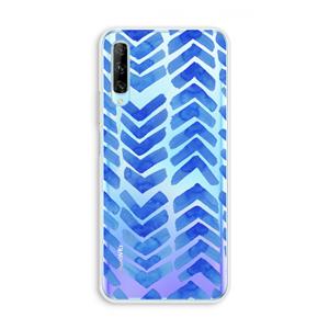 CaseCompany Blauwe pijlen: Huawei P Smart Pro Transparant Hoesje