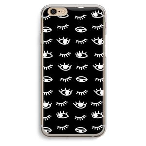 CaseCompany Eye pattern #3: iPhone 6 / 6S Transparant Hoesje