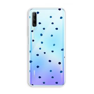 CaseCompany Blauwe stippen: Huawei P Smart Pro Transparant Hoesje