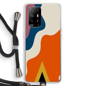 CaseCompany Noor A: Oppo A94 5G Transparant Hoesje met koord