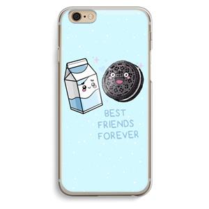 CaseCompany Best Friend Forever: iPhone 6 / 6S Transparant Hoesje