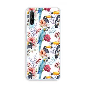 CaseCompany Bloemen tukan: Huawei P Smart Pro Transparant Hoesje
