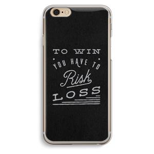 CaseCompany Risk loss: iPhone 6 / 6S Transparant Hoesje