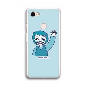 CaseCompany Zwaai: Google Pixel 3 Transparant Hoesje
