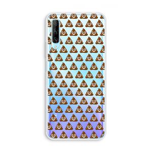 CaseCompany Poop emoji: Huawei P Smart Pro Transparant Hoesje