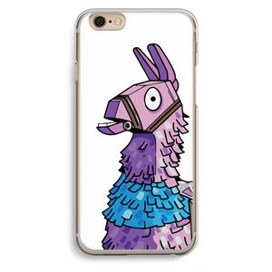 CaseCompany Lama: iPhone 6 / 6S Transparant Hoesje