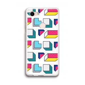CaseCompany 8-bit N°7: Google Pixel 3 Transparant Hoesje