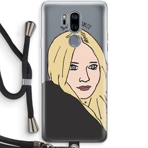 CaseCompany Ashley: LG G7 Thinq Transparant Hoesje met koord