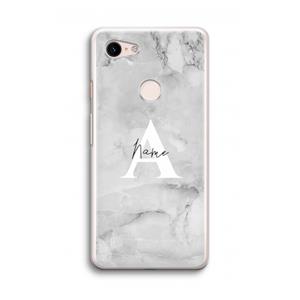 CaseCompany Ivory Marble: Google Pixel 3 Transparant Hoesje