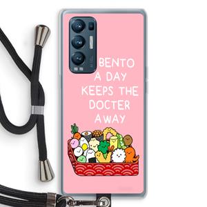 CaseCompany Bento a day: Oppo Find X3 Neo Transparant Hoesje met koord