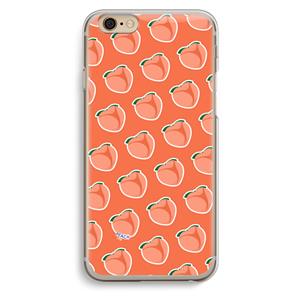 CaseCompany Just peachy: iPhone 6 / 6S Transparant Hoesje