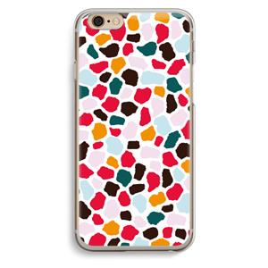 CaseCompany Colored Giraffe: iPhone 6 / 6S Transparant Hoesje