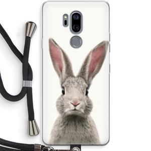 CaseCompany Daisy: LG G7 Thinq Transparant Hoesje met koord