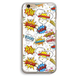 CaseCompany Pow Smack: iPhone 6 / 6S Transparant Hoesje
