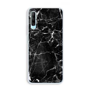 CaseCompany Zwart Marmer 2: Huawei P Smart Pro Transparant Hoesje