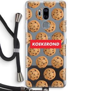 CaseCompany Koekerond: LG G7 Thinq Transparant Hoesje met koord