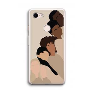 CaseCompany Sweet creatures: Google Pixel 3 Transparant Hoesje