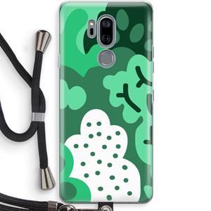 CaseCompany Bushes: LG G7 Thinq Transparant Hoesje met koord