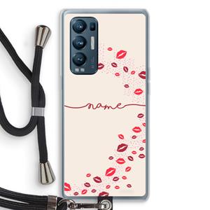 CaseCompany Kusjes: Oppo Find X3 Neo Transparant Hoesje met koord