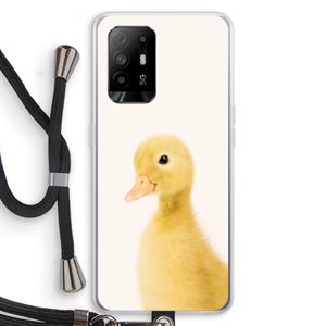 CaseCompany Duke: Oppo A94 5G Transparant Hoesje met koord