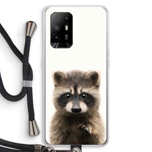 CaseCompany Rocco: Oppo A94 5G Transparant Hoesje met koord