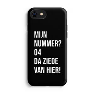 CaseCompany Da ziede van hier - Zwart: iPhone 7 Tough Case