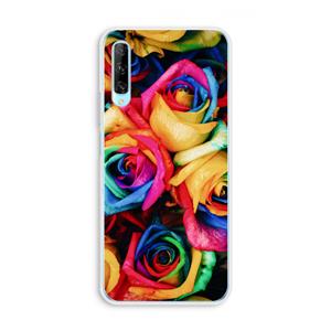 CaseCompany Neon bloemen: Huawei P Smart Pro Transparant Hoesje