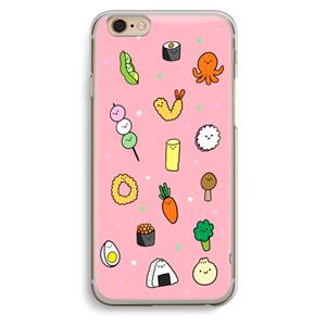 CaseCompany Happy bento friends: iPhone 6 / 6S Transparant Hoesje