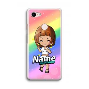 CaseCompany Chibi Maker vrouw: Google Pixel 3 Transparant Hoesje