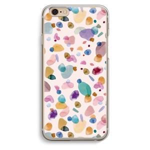 CaseCompany Terrazzo Memphis Pink: iPhone 6 / 6S Transparant Hoesje