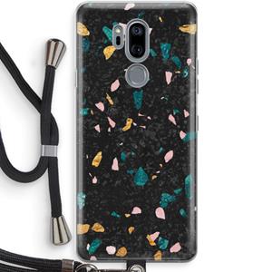 CaseCompany Terrazzo N°10: LG G7 Thinq Transparant Hoesje met koord