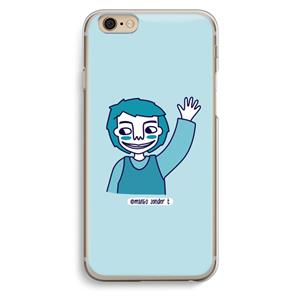 CaseCompany Zwaai: iPhone 6 / 6S Transparant Hoesje
