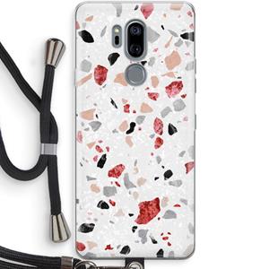 CaseCompany Terrazzo N°12: LG G7 Thinq Transparant Hoesje met koord