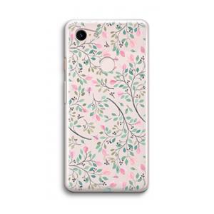 CaseCompany Sierlijke bloemen: Google Pixel 3 Transparant Hoesje