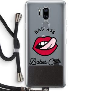 CaseCompany Badass Babes Club: LG G7 Thinq Transparant Hoesje met koord