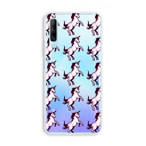 CaseCompany Musketon Unicorn: Huawei P Smart Pro Transparant Hoesje