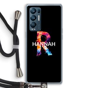 CaseCompany Abstract Spectrum: Oppo Find X3 Neo Transparant Hoesje met koord