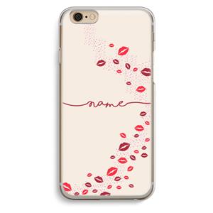 CaseCompany Kusjes: iPhone 6 / 6S Transparant Hoesje