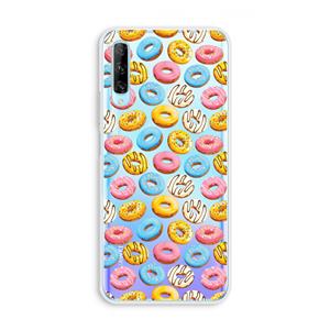 CaseCompany Pink donuts: Huawei P Smart Pro Transparant Hoesje