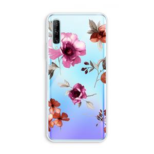 CaseCompany Geschilderde bloemen: Huawei P Smart Pro Transparant Hoesje