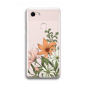 CaseCompany Floral bouquet: Google Pixel 3 Transparant Hoesje