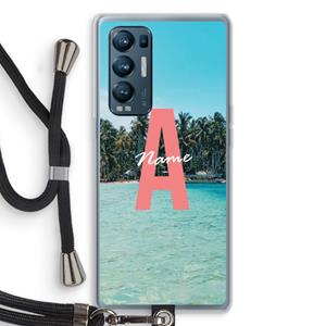 CaseCompany Pacific Dream: Oppo Find X3 Neo Transparant Hoesje met koord