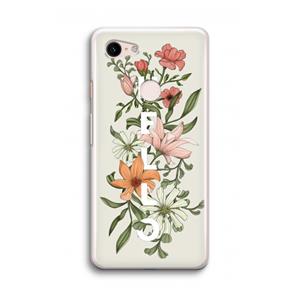 CaseCompany Hello bloemen: Google Pixel 3 Transparant Hoesje
