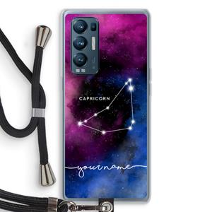 CaseCompany Sterrenbeeld - Donker: Oppo Find X3 Neo Transparant Hoesje met koord