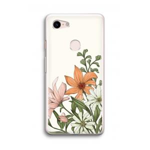 CaseCompany Floral bouquet: Google Pixel 3 Transparant Hoesje