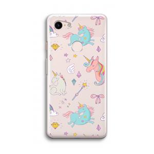 CaseCompany Fantasiewereld: Google Pixel 3 Transparant Hoesje