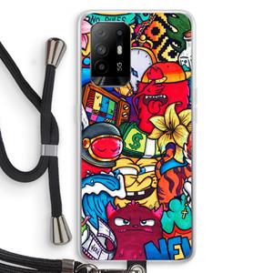 CaseCompany No Rules: Oppo A94 5G Transparant Hoesje met koord