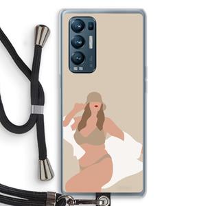 CaseCompany One of a kind: Oppo Find X3 Neo Transparant Hoesje met koord