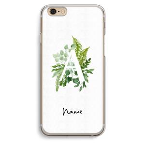 CaseCompany Green Brush: iPhone 6 / 6S Transparant Hoesje